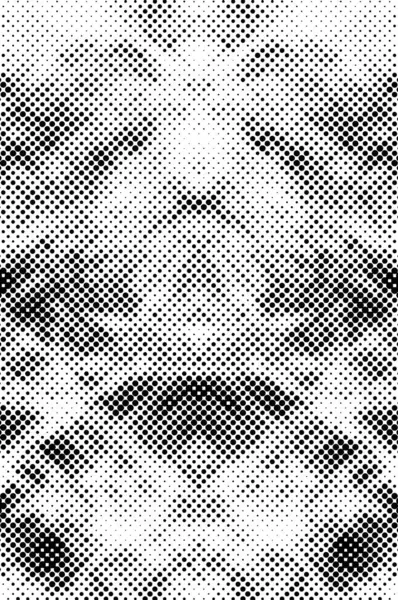 黒と白のモノクロの背景 ドットパターン グラウンジハーフトーングリットバックドロップ ベクターイラスト — ストックベクタ