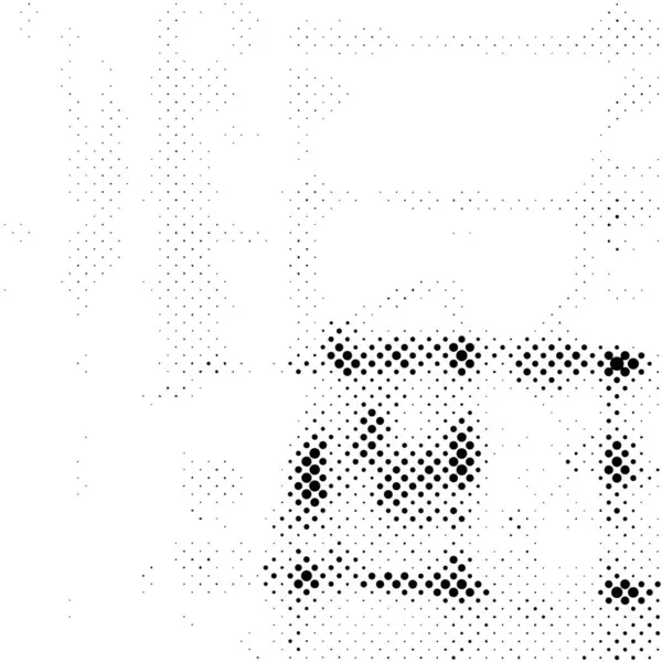 Fond Monochrome Noir Blanc Pois — Image vectorielle
