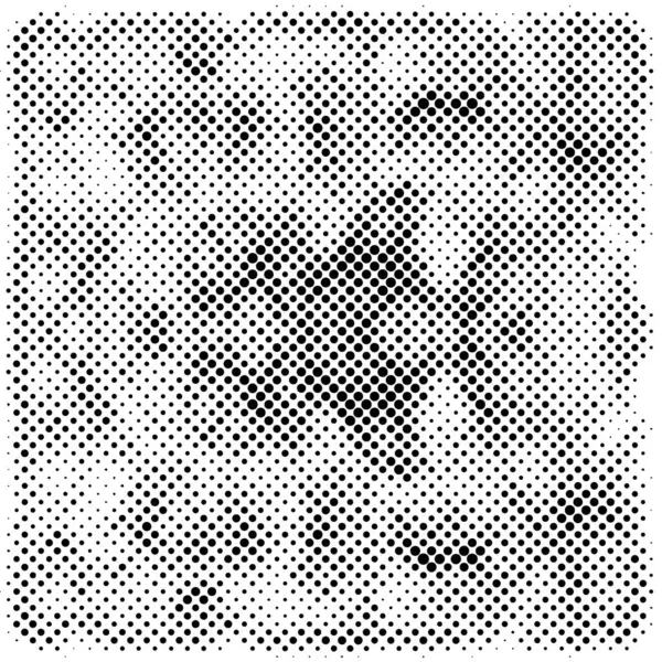 Чорно Білий Гранжевий Візерунок Точками Векторні Ілюстрації — стоковий вектор