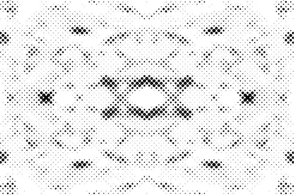 Μαύρο Και Άσπρο Grunge Μοτίβο Τελείες Διανυσματική Απεικόνιση — Διανυσματικό Αρχείο