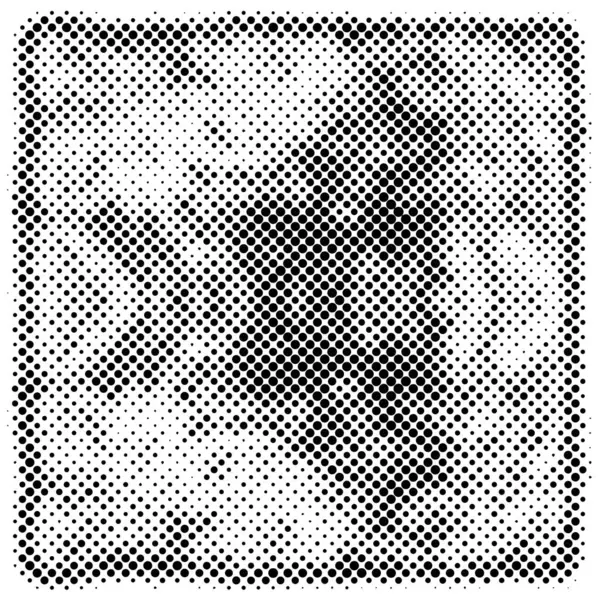 Чорно Білий Гранжевий Візерунок Точками Векторні Ілюстрації — стоковий вектор