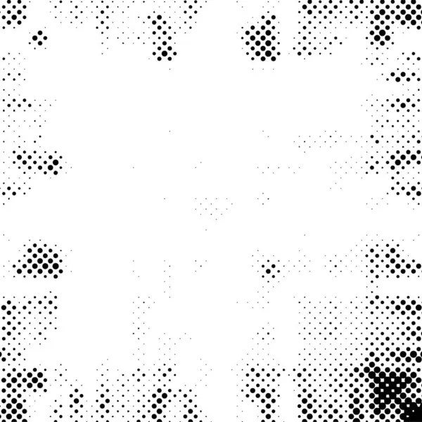 Motif Grunge Noir Blanc Avec Points Illustration Vectorielle — Image vectorielle