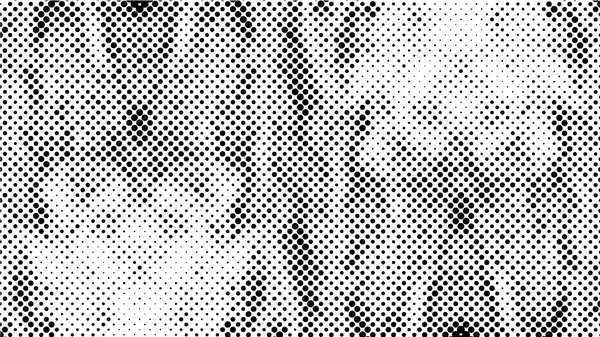 Patrón Grunge Blanco Negro Con Puntos Ilustración Vectorial — Archivo Imágenes Vectoriales