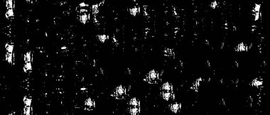 Grunge üst üste biniyor. Soyut siyah-beyaz vektör arkaplanı. Çatlak, leke ve noktalarda kirli desenli tek renkli klasik yüzey. Karanlık korku tarzında eski bir duvar.