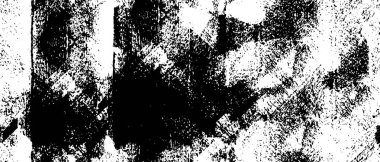Grunge üst üste biniyor. Soyut siyah-beyaz vektör arkaplanı. Çatlak, leke ve noktalarda kirli desenli tek renkli klasik yüzey. Karanlık korku tarzında eski bir duvar.