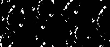 Grunge üst üste biniyor. Soyut siyah-beyaz vektör arkaplanı. Çatlak, leke ve noktalarda kirli desenli tek renkli klasik yüzey. Karanlık korku tarzında eski bir duvar.