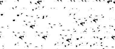 Grunge üst üste biniyor. Soyut siyah-beyaz vektör arkaplanı. Çatlak, leke ve noktalarda kirli desenli tek renkli klasik yüzey. Karanlık korku tarzında eski bir duvar.