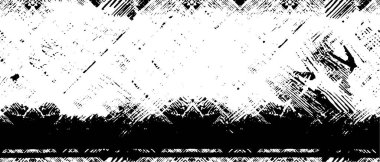 siyah ve beyaz grunge dokusu. sıkıntı desenli ağ illüstrasyonu.