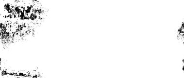 Grunge üst üste biniyor. Soyut siyah-beyaz vektör arkaplanı. Tek renkli vintage yüzey 