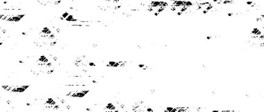 Grunge üst üste biniyor. Soyut siyah-beyaz vektör arkaplanı. Tek renkli vintage yüzey 