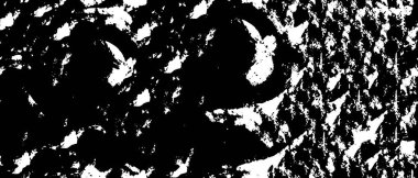 Grunge üst üste biniyor. Soyut siyah-beyaz vektör arkaplanı. Tek renkli vintage yüzey 