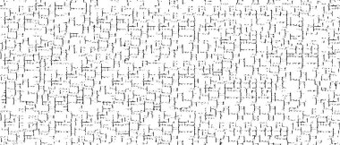 Grunge üst üste biniyor. Soyut siyah-beyaz vektör arkaplanı. Tek renkli vintage yüzey 