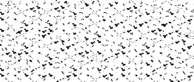 Grunge üst üste biniyor. Soyut siyah-beyaz vektör arkaplanı. Çatlak, leke ve noktalarda kirli desenli tek renkli klasik yüzey. Karanlık korku tarzında eski bir duvar.