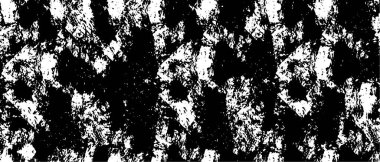 Grunge üst üste biniyor. Soyut siyah-beyaz vektör arkaplanı. Çatlak, leke ve noktalarda kirli desenli tek renkli klasik yüzey. Karanlık korku tarzında eski bir duvar.