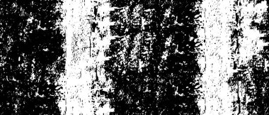 Grunge üst üste biniyor. Soyut siyah-beyaz vektör arkaplanı. Çatlak, leke ve noktalarda kirli desenli tek renkli klasik yüzey. Karanlık korku tarzında eski bir duvar.