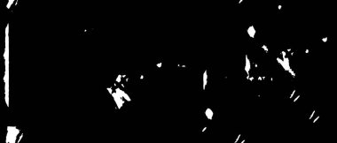 Grunge üst üste biniyor. Soyut siyah-beyaz vektör arkaplanı. Çatlak, leke ve noktalarda kirli desenli tek renkli klasik yüzey. Karanlık korku tarzında eski bir duvar.