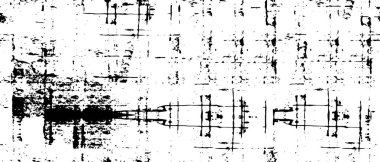 Soyut grunge ızgara çizgisi yarım ton arkaplan deseni. Siyah ve beyaz çizgi vektör çizimi