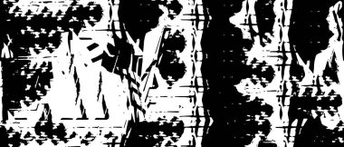 Soyut grunge ızgara çizgisi yarım ton arkaplan deseni. Siyah ve beyaz çizgi vektör çizimi