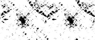 Grunge black and white pattern. Monochrome particles abstract texture. Background of cracks, scuffs, chips, stains, ink spots, lines. Dark design background surface. Gray printing element