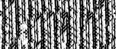 Grunge üst üste biniyor. Soyut siyah-beyaz vektör arkaplanı. Çatlak, leke ve noktalarda kirli desenli tek renkli klasik yüzey. Karanlık korku tarzında eski bir duvar.