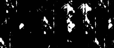 Grunge üst üste biniyor. Soyut siyah-beyaz vektör arkaplanı. Çatlak, leke ve noktalarda kirli desenli tek renkli klasik yüzey. Karanlık korku tarzında eski bir duvar.