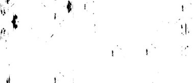 Grunge üst üste biniyor. Soyut siyah-beyaz vektör arkaplanı. Çatlak, leke ve noktalarda kirli desenli tek renkli klasik yüzey. Karanlık korku tarzında eski bir duvar.