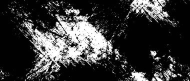 Grunge üst üste biniyor. Soyut siyah-beyaz vektör arkaplanı. Çatlak, leke ve noktalarda kirli desenli tek renkli klasik yüzey. Karanlık korku tarzında eski bir duvar.
