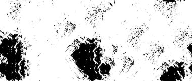 Grunge üst üste biniyor. Soyut siyah-beyaz vektör arkaplanı. Çatlak, leke ve noktalarda kirli desenli tek renkli klasik yüzey. Karanlık korku tarzında eski bir duvar.