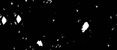 Grunge üst üste biniyor. Soyut siyah-beyaz vektör arkaplanı. Çatlak, leke ve noktalarda kirli desenli tek renkli klasik yüzey. Karanlık korku tarzında eski bir duvar.