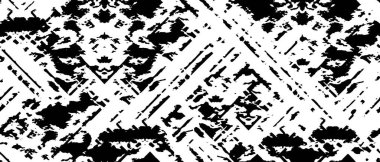  Soyut siyah-beyaz vektör arkaplanı. Tek renkli vintage yüzey 