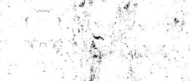 Grunge üst üste biniyor. Soyut siyah-beyaz vektör arkaplanı. Tek renkli vintage yüzey 