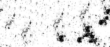 Grunge üst üste biniyor. Soyut siyah-beyaz vektör arkaplanı. Tek renkli vintage yüzey 