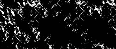 Grunge üst üste biniyor. Soyut siyah-beyaz vektör arkaplanı. Tek renkli vintage yüzey 