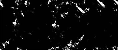 Grunge üst üste biniyor. Soyut siyah-beyaz vektör arkaplanı. Çatlak, leke ve noktalarda kirli desenli tek renkli klasik yüzey. Karanlık korku tarzında eski bir duvar.