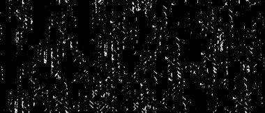 Grunge üst üste biniyor. Soyut siyah-beyaz vektör arkaplanı. Çatlak, leke ve noktalarda kirli desenli tek renkli klasik yüzey. Karanlık korku tarzında eski bir duvar.