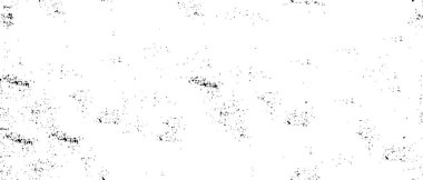 Grunge üst üste biniyor. Soyut siyah-beyaz vektör arkaplanı. Çatlak, leke ve noktalarda kirli desenli tek renkli klasik yüzey. Karanlık korku tarzında eski bir duvar.