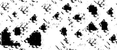 Grunge üst üste biniyor. Soyut siyah-beyaz vektör arkaplanı. Çatlak, leke ve noktalarda kirli desenli tek renkli klasik yüzey. Karanlık korku tarzında eski bir duvar.