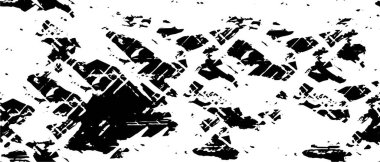 Grunge üst üste biniyor. Soyut siyah-beyaz vektör arkaplanı. Çatlak, leke ve noktalarda kirli desenli tek renkli klasik yüzey. Karanlık korku tarzında eski bir duvar.