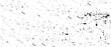 Grunge üst üste biniyor. Soyut siyah-beyaz vektör arkaplanı. Çatlak, leke ve noktalarda kirli desenli tek renkli klasik yüzey. Karanlık korku tarzında eski bir duvar.