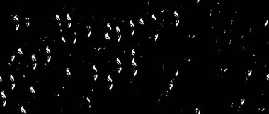 Grunge üst üste biniyor. Soyut siyah-beyaz vektör arkaplanı. Çatlak, leke ve noktalarda kirli desenli tek renkli klasik yüzey. Karanlık korku tarzında eski bir duvar.