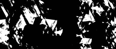 Sert siyah-beyaz doku vektörü. Derinden örtülmüş doku. Grunge 'un geçmişi. Soyut doku etkisi. Vektör İllüstrasyonu. Beyaz arka planda siyah izole edilmiş. EPS10.