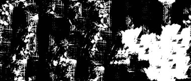 Sert siyah-beyaz doku vektörü. Derinden örtülmüş doku. Grunge 'un geçmişi. Soyut doku etkisi. Vektör İllüstrasyonu. Beyaz arka planda siyah izole edilmiş. EPS10.