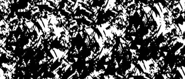 Sert siyah-beyaz doku vektörü. Derinden örtülmüş doku. Grunge 'un geçmişi. Soyut doku etkisi. Vektör İllüstrasyonu. Beyaz arka planda siyah izole edilmiş. EPS10.