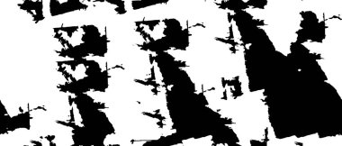 Grunge black and white pattern. Monochrome particles abstract texture. Background of cracks, scuffs, chips, stains, ink spots, lines. Dark design background surface. Gray printing element
