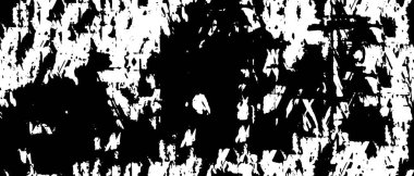 Grunge black and white pattern. Monochrome particles abstract texture. Background of cracks, scuffs, chips, stains, ink spots, lines. Dark design background surface. Gray printing element