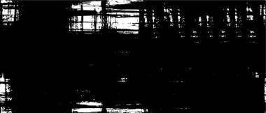 Grunge black and white pattern. Monochrome particles abstract texture. Background of cracks, scuffs, chips, stains, ink spots, lines. Dark design background surface. Gray printing element