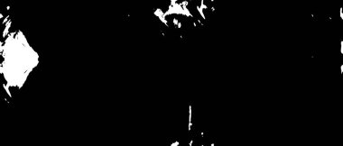 Grunge üst üste biniyor. Soyut siyah-beyaz vektör arkaplanı. Çatlak, leke ve noktalarda kirli desenli tek renkli klasik yüzey. Karanlık korku tarzında eski bir duvar.