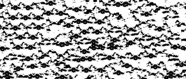 Grunge üst üste biniyor. Soyut siyah-beyaz vektör arkaplanı. Çatlak, leke ve noktalarda kirli desenli tek renkli klasik yüzey. Karanlık korku tarzında eski bir duvar.