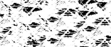 Grunge üst üste biniyor. Soyut siyah-beyaz vektör arkaplanı. Çatlak, leke ve noktalarda kirli desenli tek renkli klasik yüzey. Karanlık korku tarzında eski bir duvar.