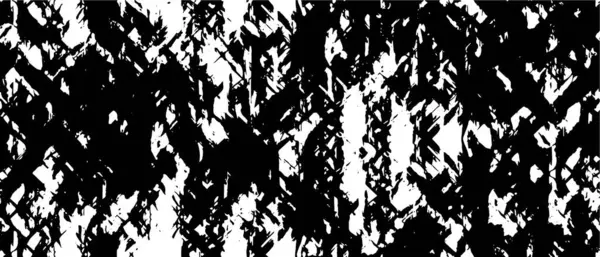 Grunge üst üste biniyor. Soyut siyah-beyaz vektör arkaplanı. Çatlak, leke ve noktalarda kirli desenli tek renkli klasik yüzey. Karanlık korku tarzında eski bir duvar.